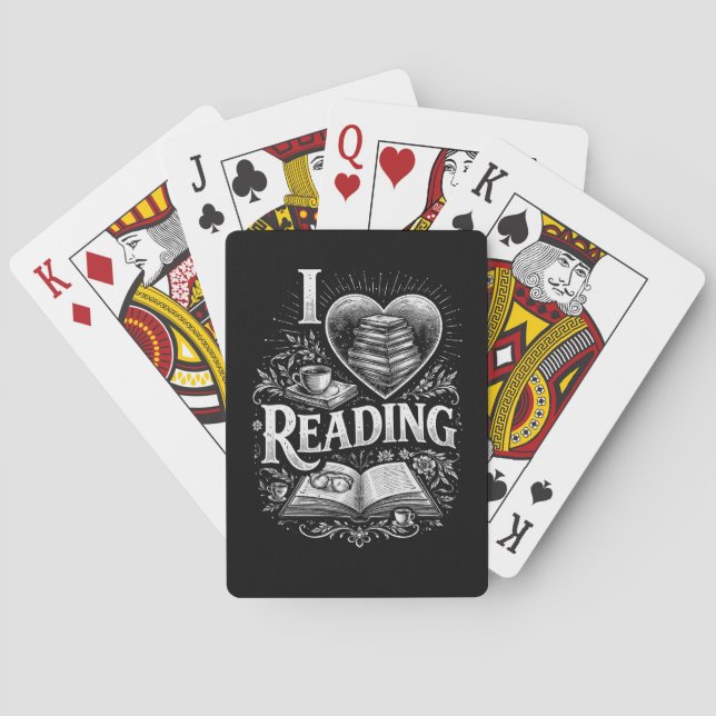 Baraja De Cartas Heart of a Book Lover (Reverso)