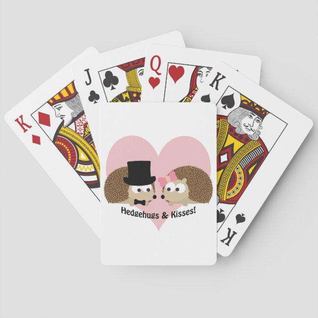 Baraja De Cartas Hedgehugs and Kisses Hedgehog Pareja (Reverso)