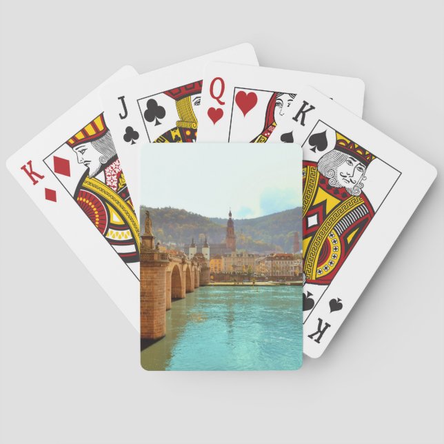 Baraja De Cartas Heidelberg, Alemania (Reverso)