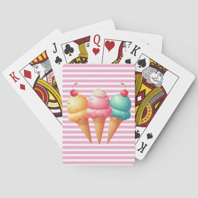 Baraja De Cartas Helado colorido (Reverso)