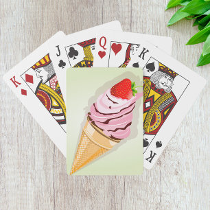 Baraja De Cartas Helado Con Fresa