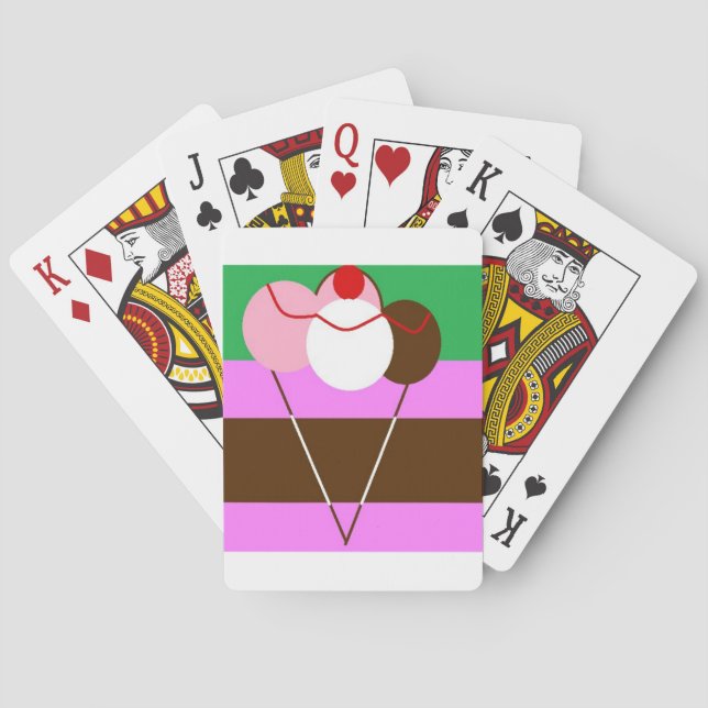 Baraja De Cartas helado de colmena-crema (Reverso)