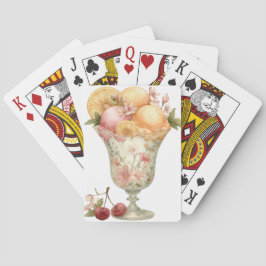 BARAJA DE CARTAS HELADO DE VERANO DE DURAZNO Y ROSA PASTEL