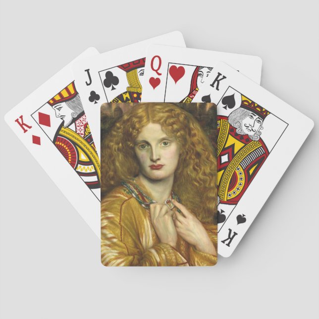 Baraja De Cartas Helen de Troy (de Dante Gabriel Rossetti) (Reverso)