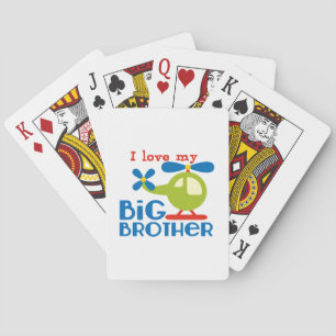 Baraja De Cartas Helicóptero Amo a mi Gran Hermano