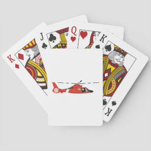 Baraja De Cartas Helicóptero de guardacostas
