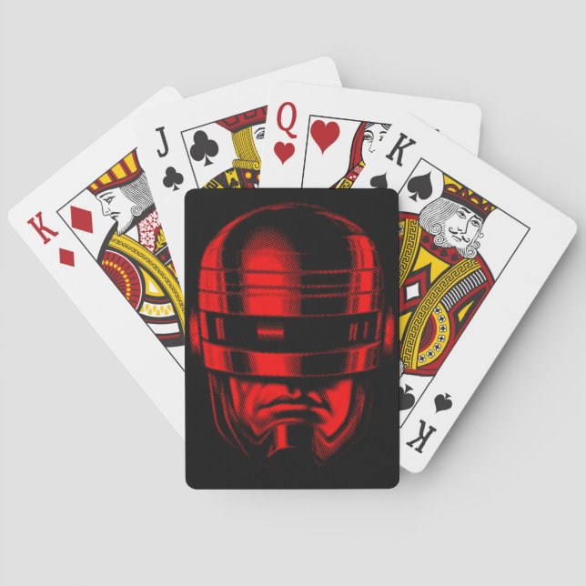 Baraja De Cartas Helmet Robot Cop (Reverso)