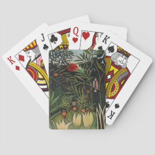 Baraja De Cartas Henri Rousseau - Monos y Loro en Selva Virgen