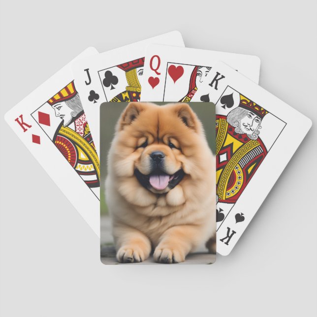 Baraja De Cartas Hermosa Chow Chow (Reverso)