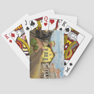 Baraja De Cartas Hermosa cubierta ferroviaria modelo para jugar car