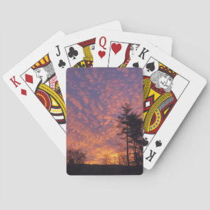 Baraja De Cartas Hermosa foto de nubes Naranjas rosas