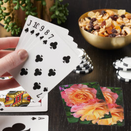Baraja De Cartas Hermosa foto de rosa rosa y naranja