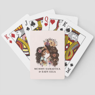 Baraja De Cartas Hermosa mamá y hija negras (4)