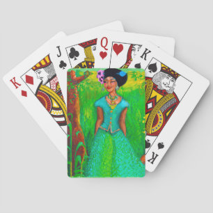 Baraja De Cartas Hermosa mujer jamaiquina