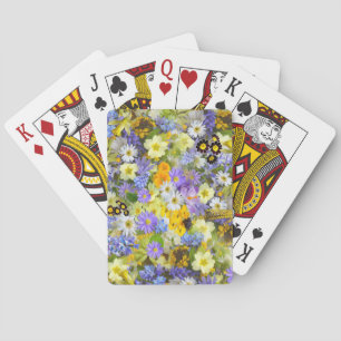 Baraja De Cartas Hermosa y colorida cama de flores