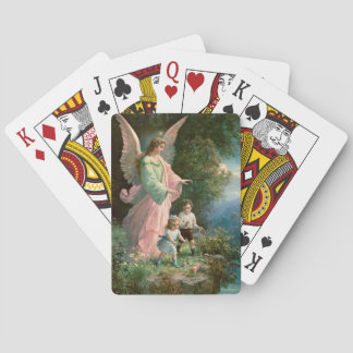 Baraja De Cartas Hermoso ángel guardián de niños