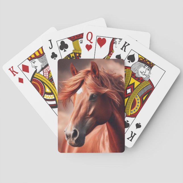 Baraja De Cartas Hermoso caballo toscado (Reverso)