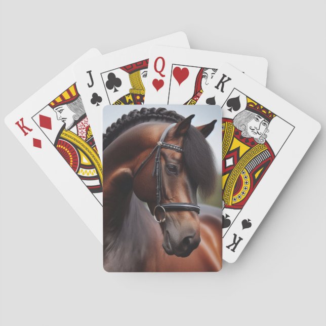 Baraja De Cartas Hermoso caballo toscado (Reverso)