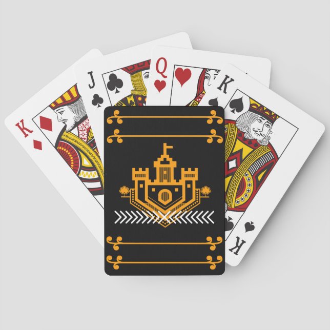 Baraja De Cartas hermoso castillo (Reverso)