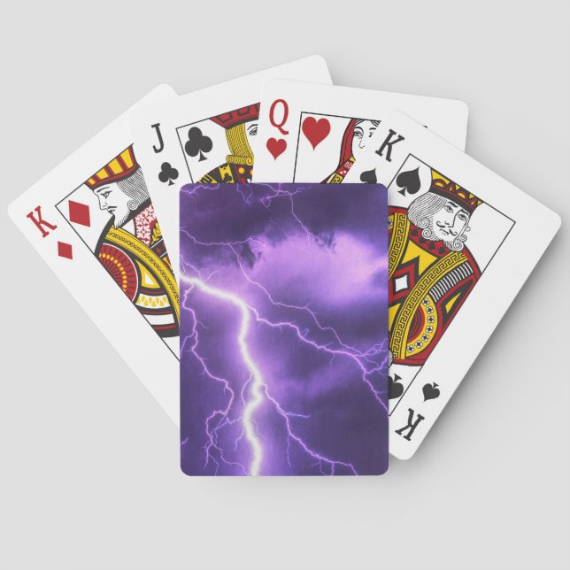 Baraja De Cartas hermoso cielo, trueno (Reverso)