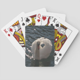 Baraja De Cartas Hermoso cisne blanco