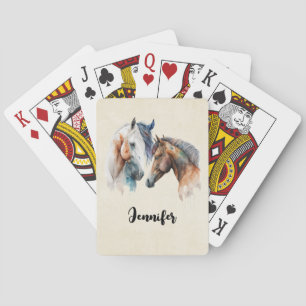 Baraja De Cartas Hermoso estilo Caballos de estilo Boho Occidental