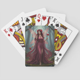 Baraja De Cartas Hermoso Fairy de Garnet en Enero