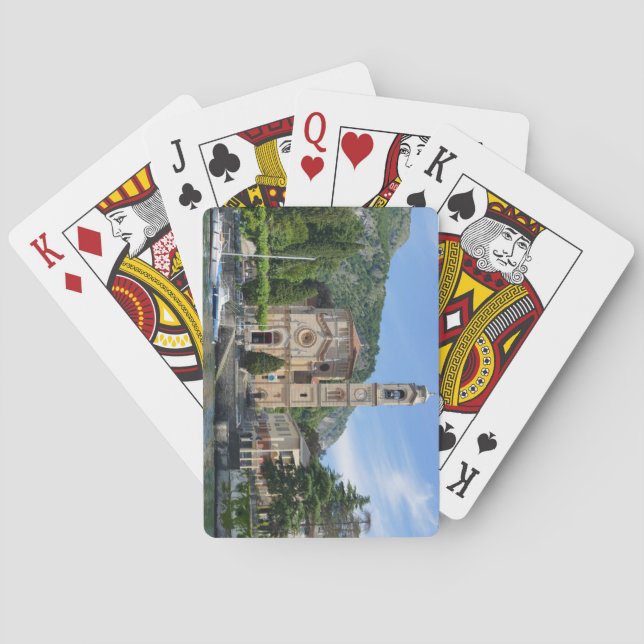 Baraja De Cartas Hermoso lago Tremezzo Como Italia (Reverso)