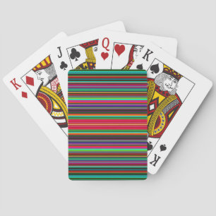 Baraja De Cartas Hermoso patrón de banda multicolor