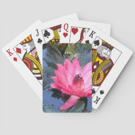 Baraja De Cartas Hermoso Red Pink Purple Waterlily