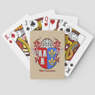 Baraja De Cartas Hernandez Heraldic Shield con Mantling