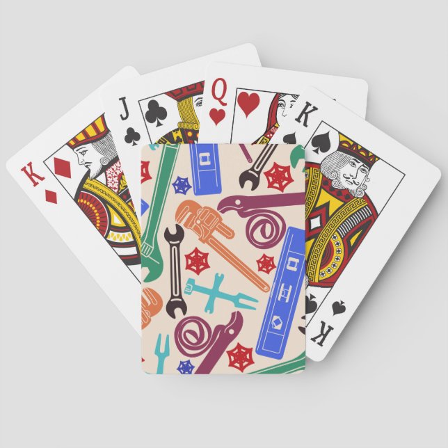Baraja De Cartas Herramientas de plomo, Pipefitter, impresión de No (Reverso)