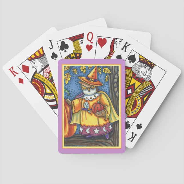 BARAJA DE CARTAS HERRAMIENTAS MÁGICAS Y HALLOWETS, ASISTENTE DE OWL (Reverso)