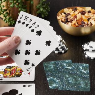 Baraja De Cartas Hexágonos abstractos en la luminosidad manchada de