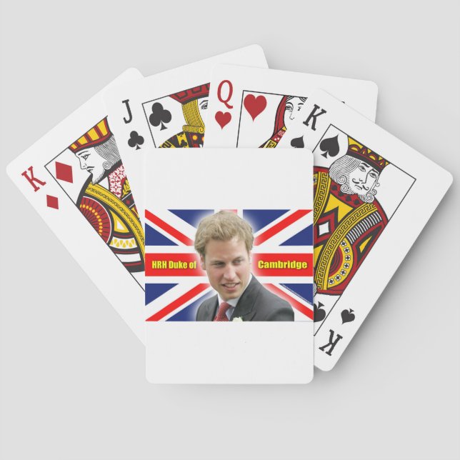 Baraja De Cartas HH Duque de Cambridge - ¡Asombroso! (Reverso)