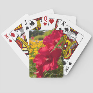 Baraja De Cartas Hibisco rojo