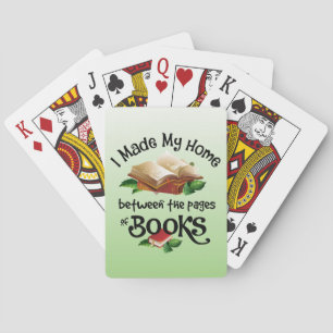 Baraja De Cartas Hice mi hogar entre las páginas de los libros