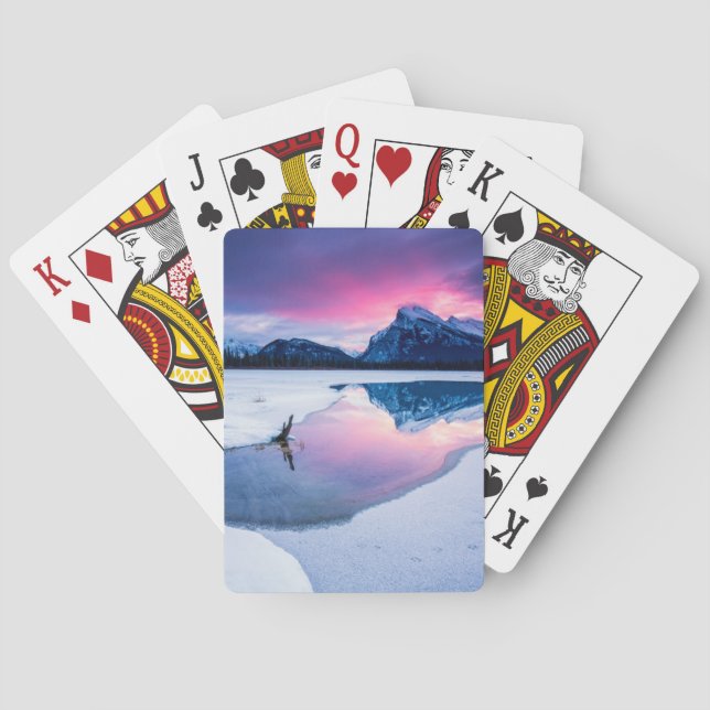 Baraja De Cartas Hielo y nieve | Mt. Rundle, Canadá (Reverso)