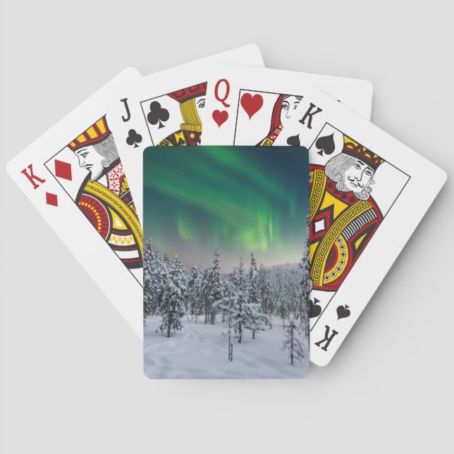 Baraja De Cartas Hielo y nieve | Paisaje invernal, Finlandia (Reverso)