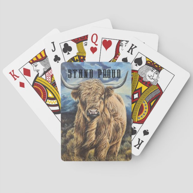 Baraja De Cartas Highland Bull (Reverso)