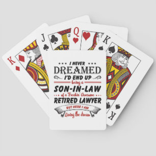 Baraja De Cartas Hijo En Derecho De Impresionante Abogado Retirado