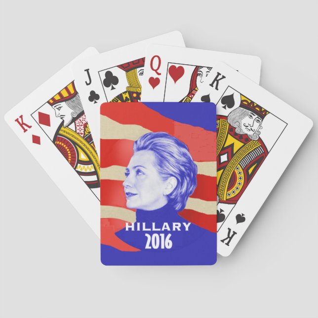 BARAJA DE CARTAS HILLARY (Reverso)