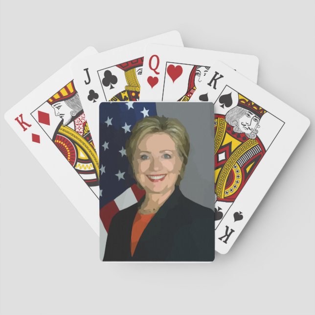 Baraja De Cartas hillary clinton (Reverso)