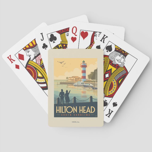 Baraja De Cartas Hilton Head | Carolina del sur (Reverso)