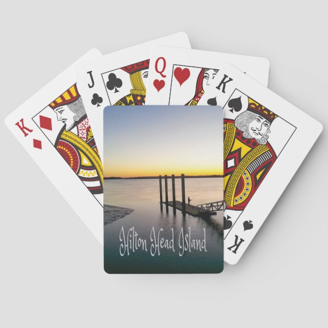 Baraja De Cartas Hilton Head Island South Carolina (Reverso)