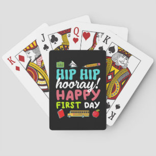 Baraja De Cartas Hip Hip Hooray Feliz Primer Día