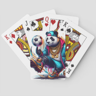 Baraja De Cartas Hip Hop Panda Fútbol Fútbol de Verano Deportes