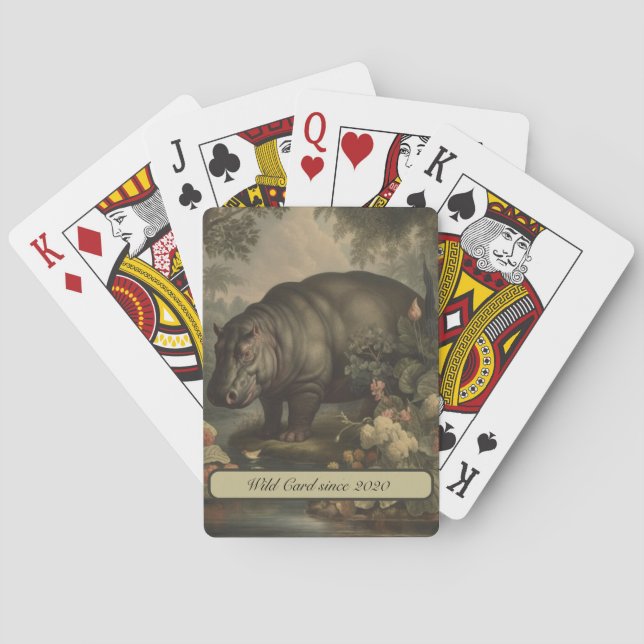 Baraja De Cartas Hipo botánico ventilado, personalizable (Reverso)