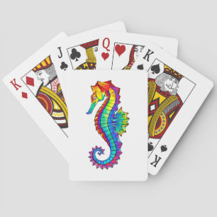 Baraja De Cartas Hipoahoría marino poligonal arcoiris