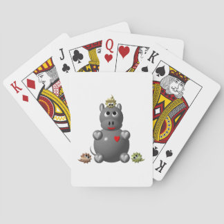 Baraja De Cartas Hipopótamo Adorable con Hámsters
